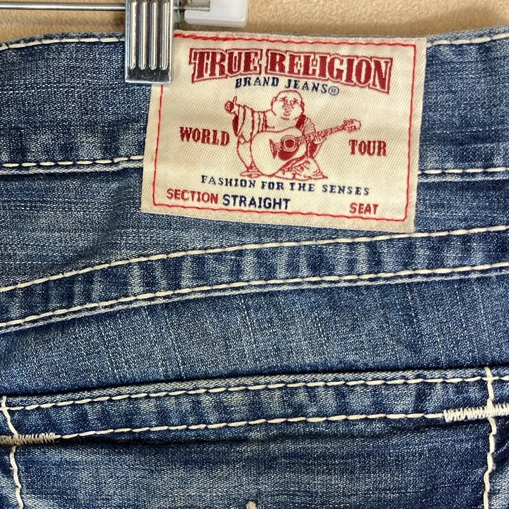 True Religion Straight Fake Blood Splatter‎ Zola Movie Prop Jeans Men’s size 36